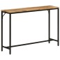 vidaXL Mesa consola madera maciza mango rugosa y hierro 110x30x75 cm vidaXL Mesa consola madera maciza mango rugosa y hierro 110x30x75 cm