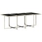 vidaXL Set comedor jardín y cojines 13 pzas ratán sintético gris claro vidaXL Set comedor jardín y cojines 13 pzas ratán sintético gris claro