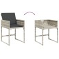 vidaXL Set comedor jardín y cojines 13 pzas ratán sintético gris claro vidaXL Set comedor jardín y cojines 13 pzas ratán sintético gris claro