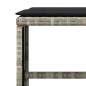 vidaXL Set comedor jardín y cojines 13 pzas ratán sintético gris claro vidaXL Set comedor jardín y cojines 13 pzas ratán sintético gris claro
