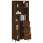 vidaXL Aparador alto madera contrachapada marrón roble 69,5x34x180 cm vidaXL Aparador alto madera contrachapada marrón roble 69,5x34x180 cm