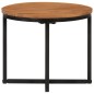 vidaXL Mesa de centro de madera maciza de acacia y hierro 35x35x30 cm vidaXL Mesa de centro de madera maciza de acacia y hierro 35x35x30 cm