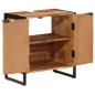 vidaXL Mueble de baño madera maciza de acacia y hierro 55x35x60 cm vidaXL Mueble de baño madera maciza de acacia y hierro 55x35x60 cm