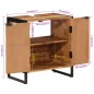 vidaXL Mueble de baño madera maciza de acacia y hierro 55x35x60 cm vidaXL Mueble de baño madera maciza de acacia y hierro 55x35x60 cm
