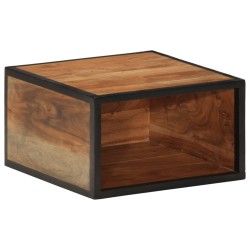 vidaXL Mesita de noche de pared madera maciza acacia 35x35x20 cm