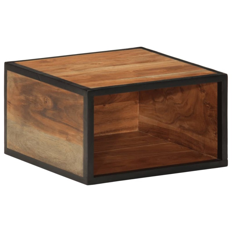 vidaXL Mesita de noche de pared madera maciza acacia 35x35x20 cm vidaXL Mesita de noche de pared madera maciza acacia 35x35x20 cm
