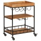 vidaXL Carrito de bar de madera maciza de acacia y hierro 60x40x80 cm vidaXL Carrito de bar de madera maciza de acacia y hierro 60x40x80 cm