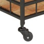 vidaXL Carrito de bar de madera maciza de acacia y hierro 60x40x80 cm vidaXL Carrito de bar de madera maciza de acacia y hierro 60x40x80 cm