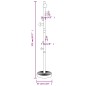vidaXL Perchero de hierro con recubrimiento en polvo blanco 172 cm vidaXL Perchero de hierro con recubrimiento en polvo blanco 172 cm