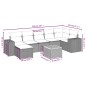 vidaXL Set de sofás de jardín 8 pzas y cojines ratán sintético gris vidaXL Set de sofás de jardín 8 pzas y cojines ratán sintético gris