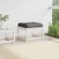 vidaXL Taburete de jardín con cojines madera maciza de pino blanco vidaXL Taburete de jardín con cojines madera maciza de pino blanco