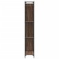 vidaXL Estantería madera ingeniería y metal marrón roble 79x30x180 cm vidaXL Estantería madera ingeniería y metal marrón roble 79x30x180 cm