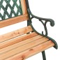 vidaXL Banco de jardín madera maciza abeto y acero 116 cm vidaXL Banco de jardín madera maciza abeto y acero 116 cm