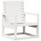 vidaXL Silla de jardín madera maciza de pino blanco 57,5x63x76 cm