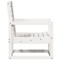 vidaXL Silla de jardín madera maciza de pino blanco 57,5x63x76 cm