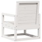 vidaXL Silla de jardín madera maciza de pino blanco 57,5x63x76 cm