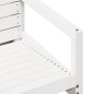 vidaXL Silla de jardín madera maciza de pino blanco 57,5x63x76 cm