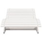 vidaXL Tumbona de madera maciza de pino blanca 205x70x31,5 cm vidaXL Tumbona de madera maciza de pino blanca 205x70x31,5 cm