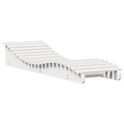 vidaXL Tumbona de madera maciza de pino blanca 205x60x31,5 cm