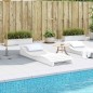 vidaXL Tumbona de madera maciza de pino blanca 205x60x31,5 cm vidaXL Tumbona de madera maciza de pino blanca 205x60x31,5 cm