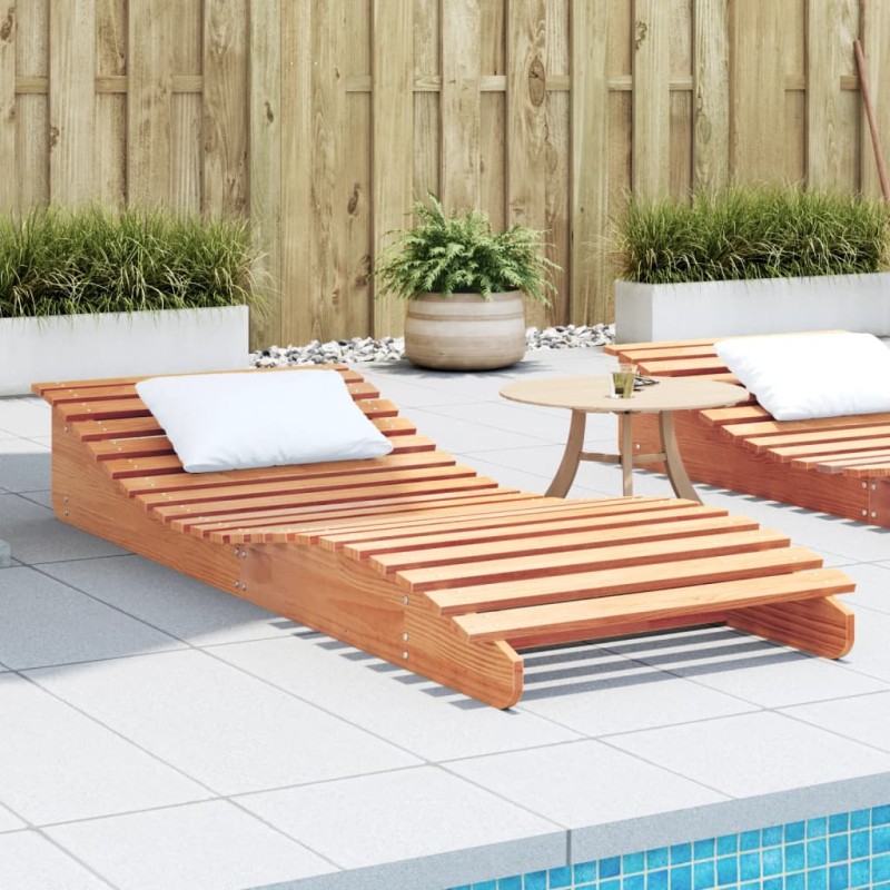 vidaXL Tumbona de madera maciza de pino marrón cera 205x80x31,5 cm vidaXL Tumbona de madera maciza de pino marrón cera 205x80x31,5 cm