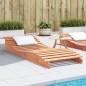 vidaXL Tumbona de madera maciza de pino marrón cera 205x80x31,5 cm vidaXL Tumbona de madera maciza de pino marrón cera 205x80x31,5 cm