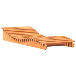 vidaXL Tumbona de madera maciza de pino marrón cera 205x80x31,5 cm