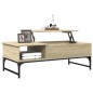 vidaXL Mesa de centro madera ingeniería metal roble Sonoma 100x50x35cm vidaXL Mesa de centro madera ingeniería metal roble Sonoma 100x50x35cm