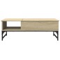 vidaXL Mesa de centro madera ingeniería metal roble Sonoma 100x50x35cm vidaXL Mesa de centro madera ingeniería metal roble Sonoma 100x50x35cm