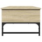 vidaXL Mesa de centro madera ingeniería metal roble Sonoma 100x50x35cm vidaXL Mesa de centro madera ingeniería metal roble Sonoma 100x50x35cm