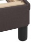vidaXL Estructura de cama con cabecero de tela marrón 100x200 cm