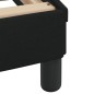 vidaXL Estructura de cama con cabecero de tela negro 180x200 cm