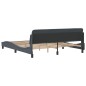 vidaXL Estructura cama con cabecero terciopelo gris oscuro 180x200 cm vidaXL Estructura cama con cabecero terciopelo gris oscuro 180x200 cm