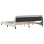 vidaXL Estructura de cama cabecero cuero sintético blanco 200x200 cm vidaXL Estructura de cama cabecero cuero sintético blanco 200x200 cm