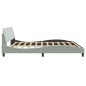 vidaXL Estructura de cama con cabecero terciopelo gris claro 200x200cm vidaXL Estructura de cama con cabecero terciopelo gris claro 200x200cm