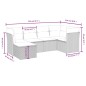 vidaXL Set de sofás de jardín 6 piezas y cojines ratán sintético negro vidaXL Set de sofás de jardín 6 piezas y cojines ratán sintético negro