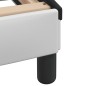 vidaXL Estructura de cama con cabecero cuero sintético blanco y negro vidaXL Estructura de cama con cabecero cuero sintético blanco y negro