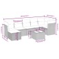 vidaXL Set de sofás de jardín 8 piezas y cojines ratán sintético negro vidaXL Set de sofás de jardín 8 piezas y cojines ratán sintético negro