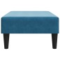 vidaXL Reposapiés de terciopelo azul 77x55x31 cm