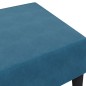 vidaXL Reposapiés de terciopelo azul 77x55x31 cm