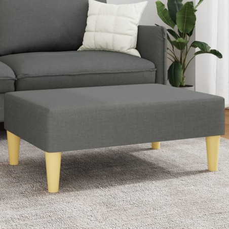 vidaXL Reposapiés de tela gris oscuro 77x55x31 cm