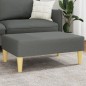 vidaXL Reposapiés de tela gris oscuro 77x55x31 cm vidaXL Reposapiés de tela gris oscuro 77x55x31 cm