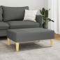vidaXL Reposapiés de tela gris oscuro 77x55x31 cm vidaXL Reposapiés de tela gris oscuro 77x55x31 cm