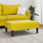vidaXL Reposapiés de terciopelo amarillo 77x55x31 cm vidaXL Reposapiés de terciopelo amarillo 77x55x31 cm