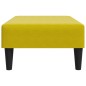 vidaXL Reposapiés de terciopelo amarillo 77x55x31 cm vidaXL Reposapiés de terciopelo amarillo 77x55x31 cm