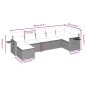 vidaXL Set de sofás de jardín 7 piezas con cojines ratán PE gris vidaXL Set de sofás de jardín 7 piezas con cojines ratán PE gris