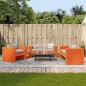 vidaXL Juego de muebles jardín 2 pzas madera maciza pino marrón cera vidaXL Juego de muebles jardín 2 pzas madera maciza pino marrón cera