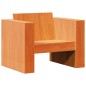 vidaXL Juego de muebles jardín 2 pzas madera maciza pino marrón cera vidaXL Juego de muebles jardín 2 pzas madera maciza pino marrón cera