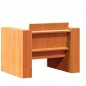 vidaXL Juego de muebles jardín 2 pzas madera maciza pino marrón cera vidaXL Juego de muebles jardín 2 pzas madera maciza pino marrón cera