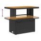 vidaXL Set comedor de jardín 2 pzas con cojines ratán sintético negro vidaXL Set comedor de jardín 2 pzas con cojines ratán sintético negro